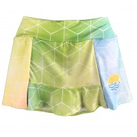 SAIA SHORTS BEACH.ME - AMARELA/VERDE E AZUL